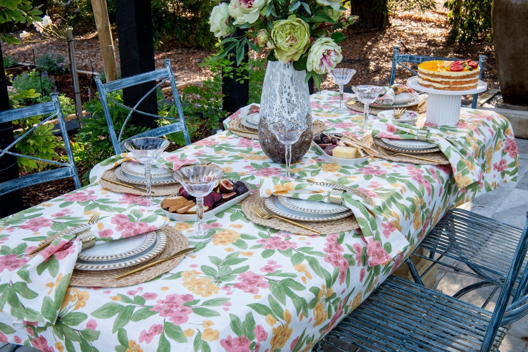 How to Style a Patterned Tablecloth with Grace