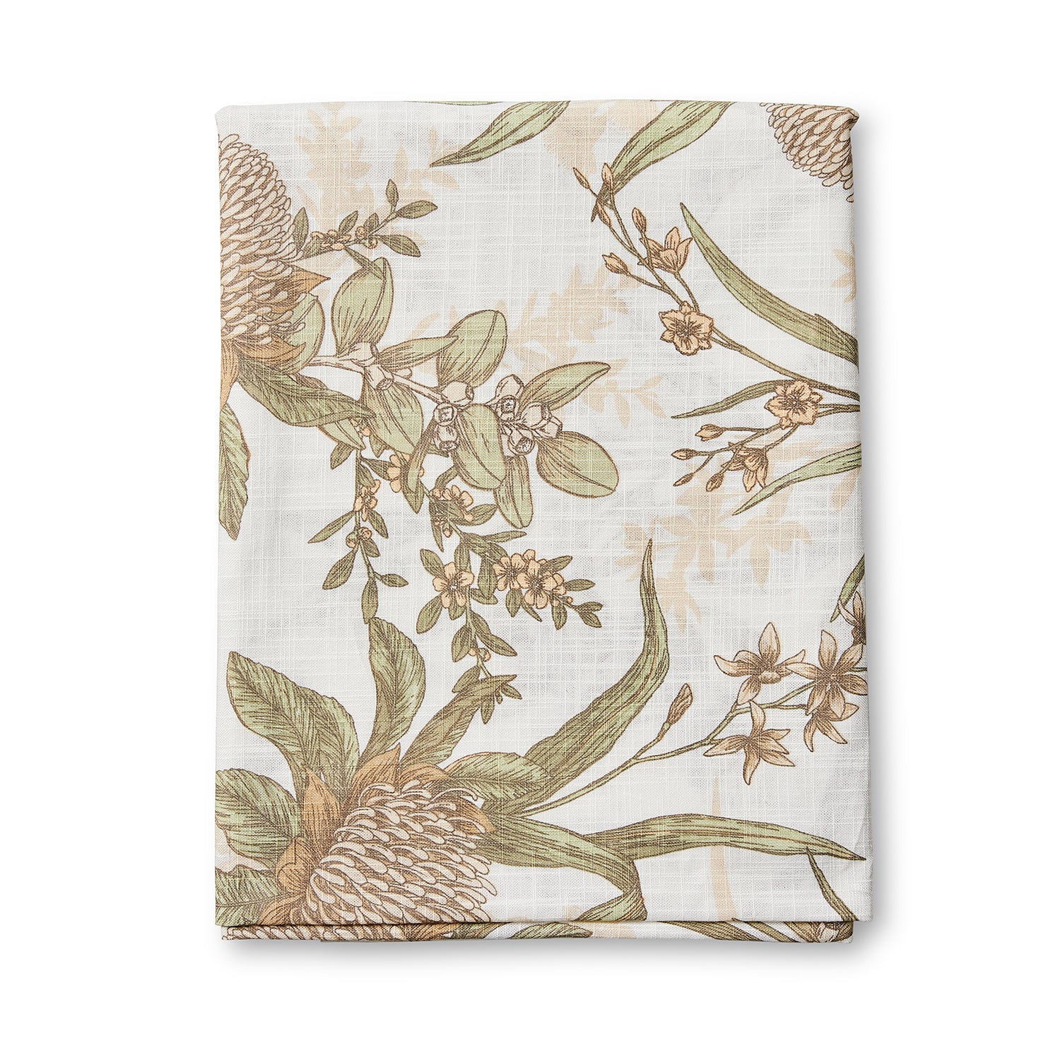 Floral Whimsy Neutral Tablecloth