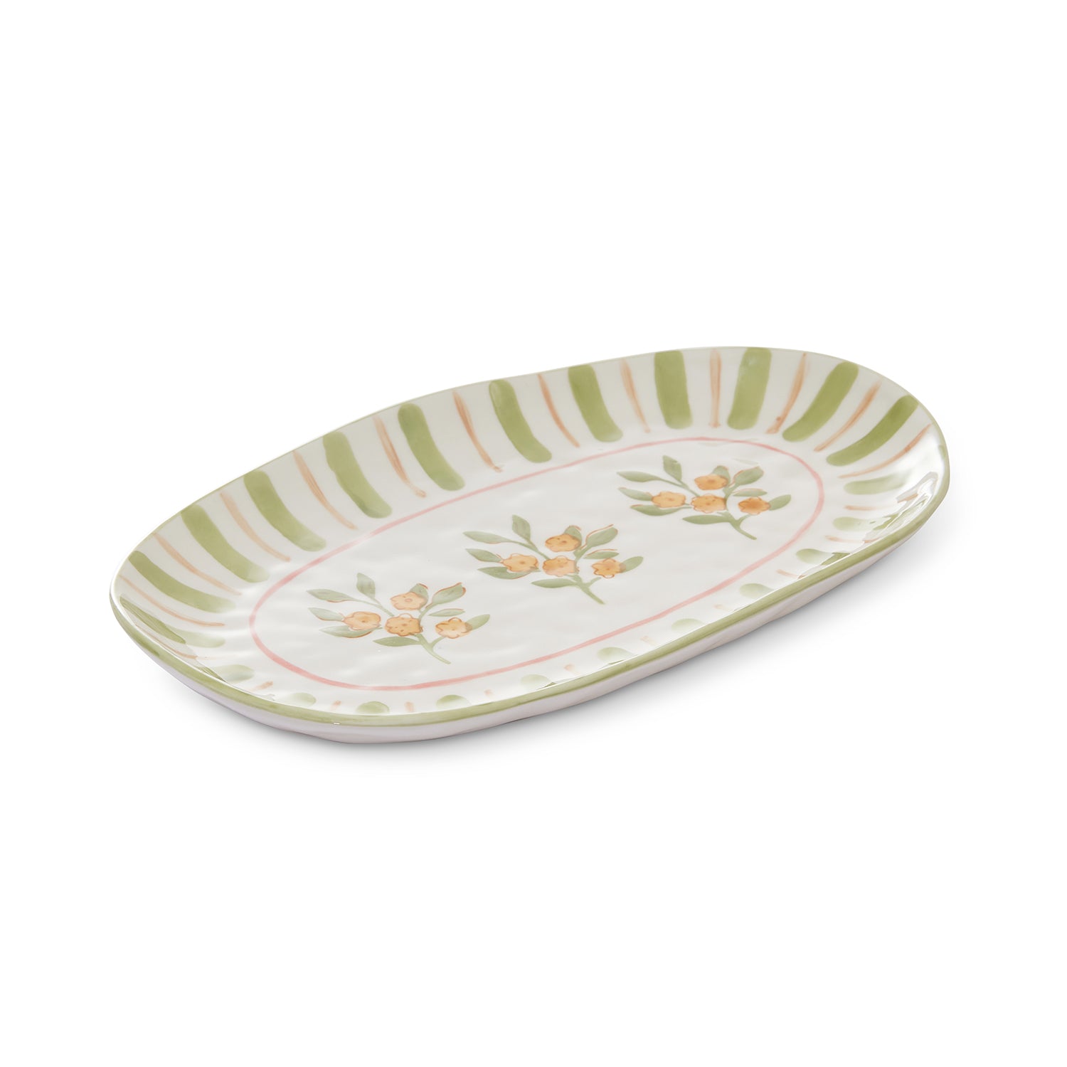 Camille Pink/ Green Platter