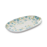 Lillian Floral Blue / Green Rectangular Ceramic Platter