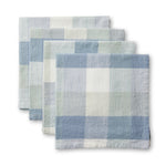 Blue Sky Gingham Cotton Napkins - Set of 4