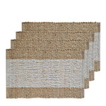 Blake Jute White & Warm Taupe Placemat - Set of 4