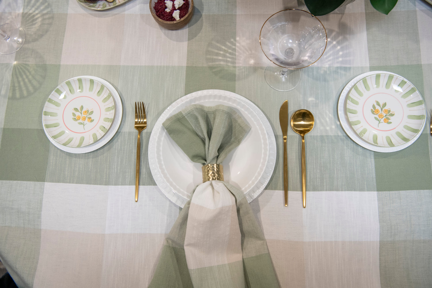 Camille Pink/ Green Small Plate