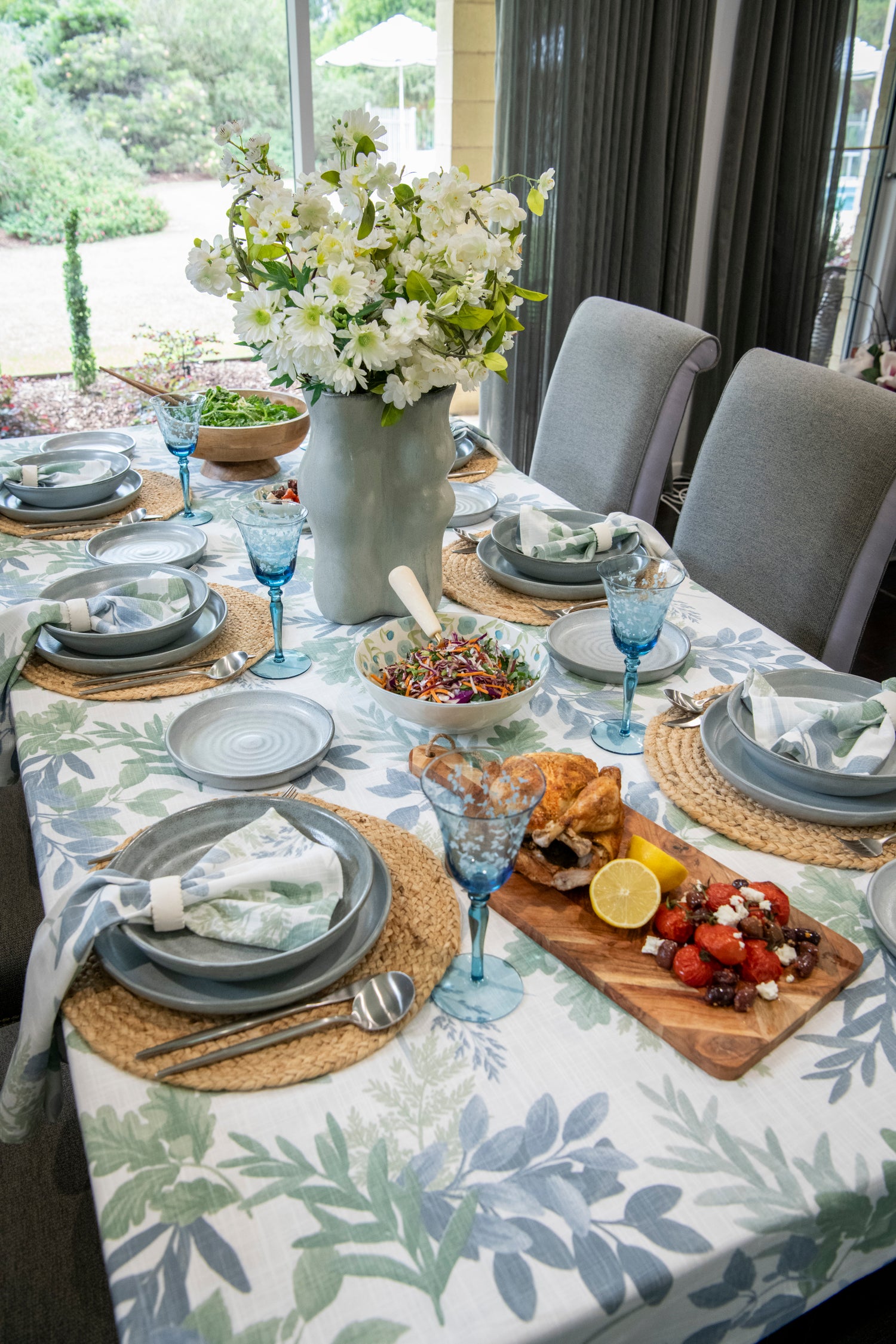 Moss Meadow Seafoam Napkin - Set of 4