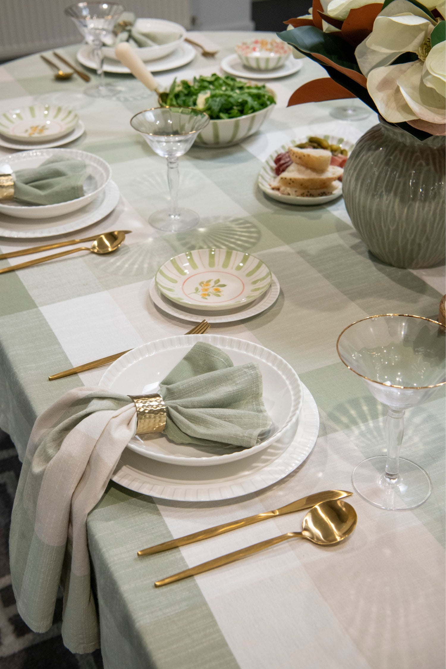 Jarah Textured Sage Green Vase