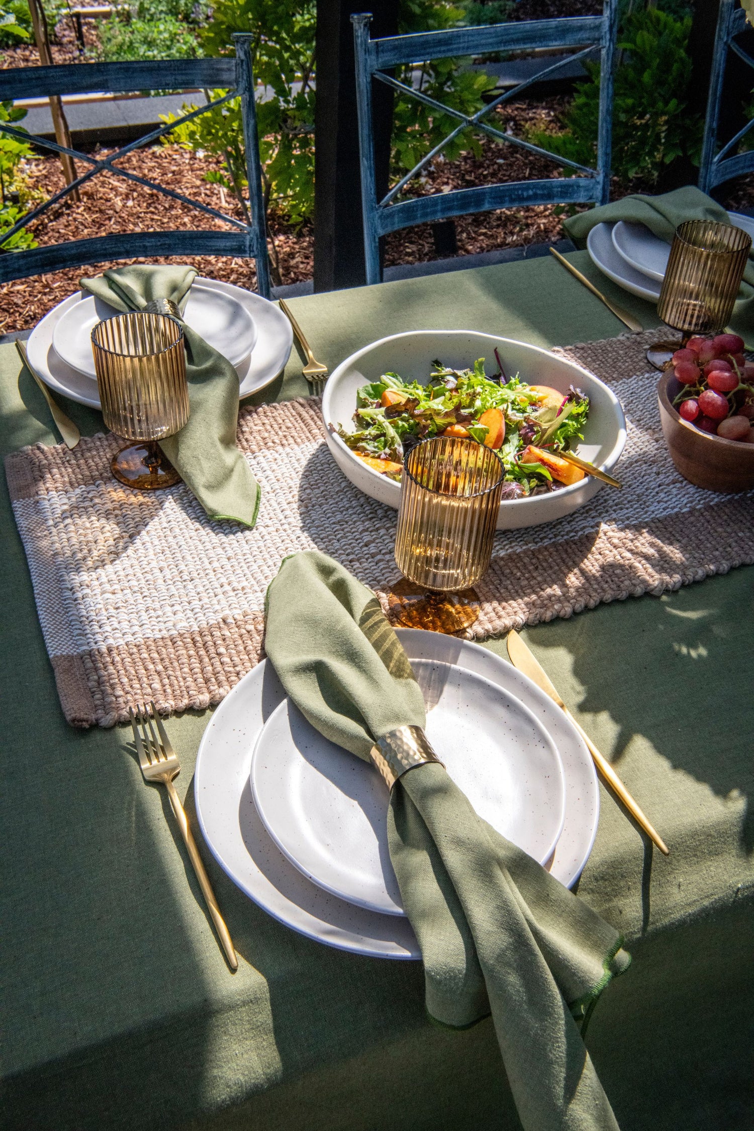 Side Plate 21.5cm - Natural Earth: Set of 4