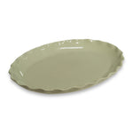 Ivy Wavy Sage Speckle Oval Platter