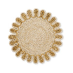 Lucie Dark Natural/Light Braided Placemat (Sold Individually)