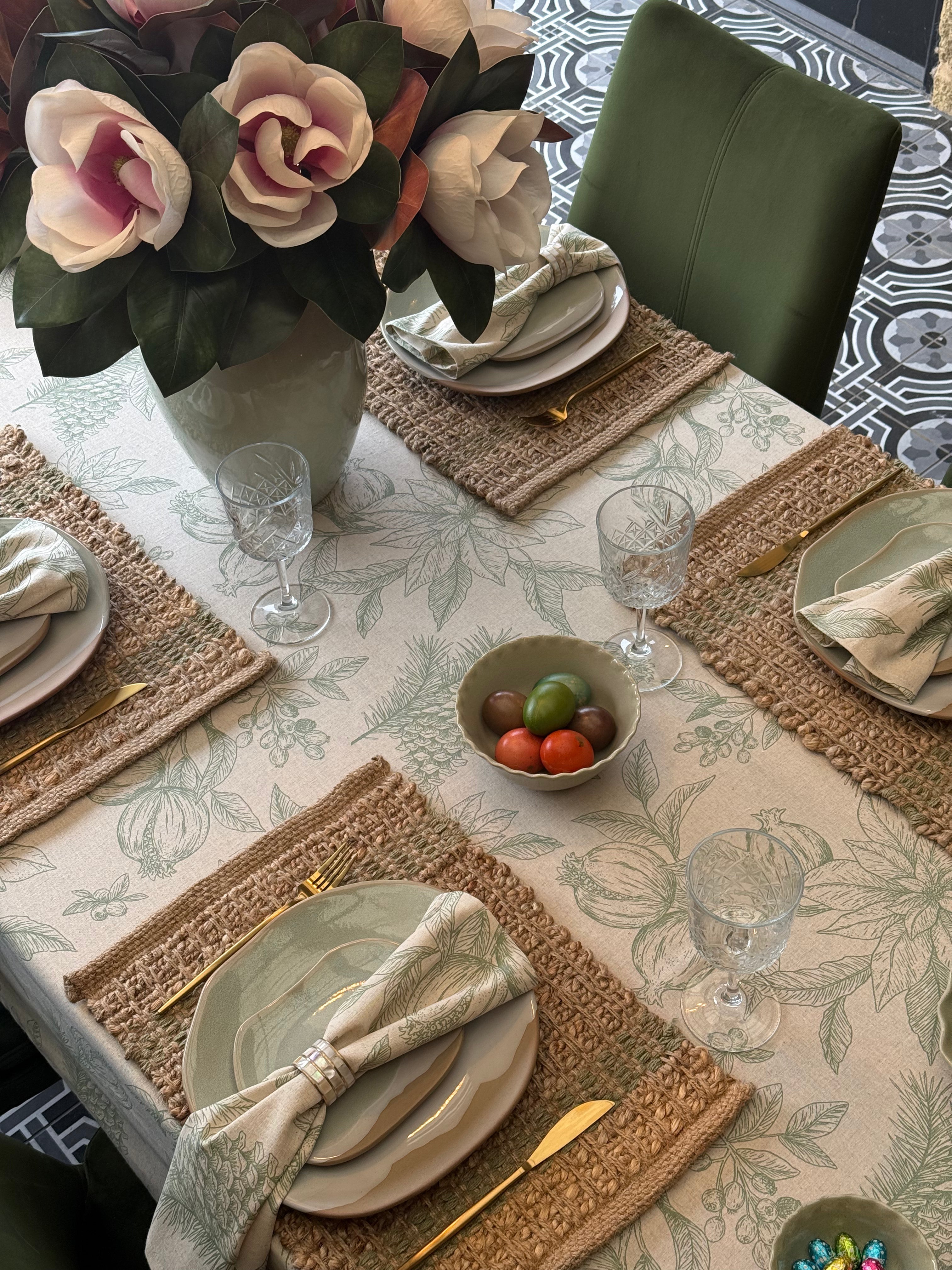 Sage Botanical Tablescape