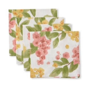 Floral Reverie Pink/Orange Napkin - Set of 4