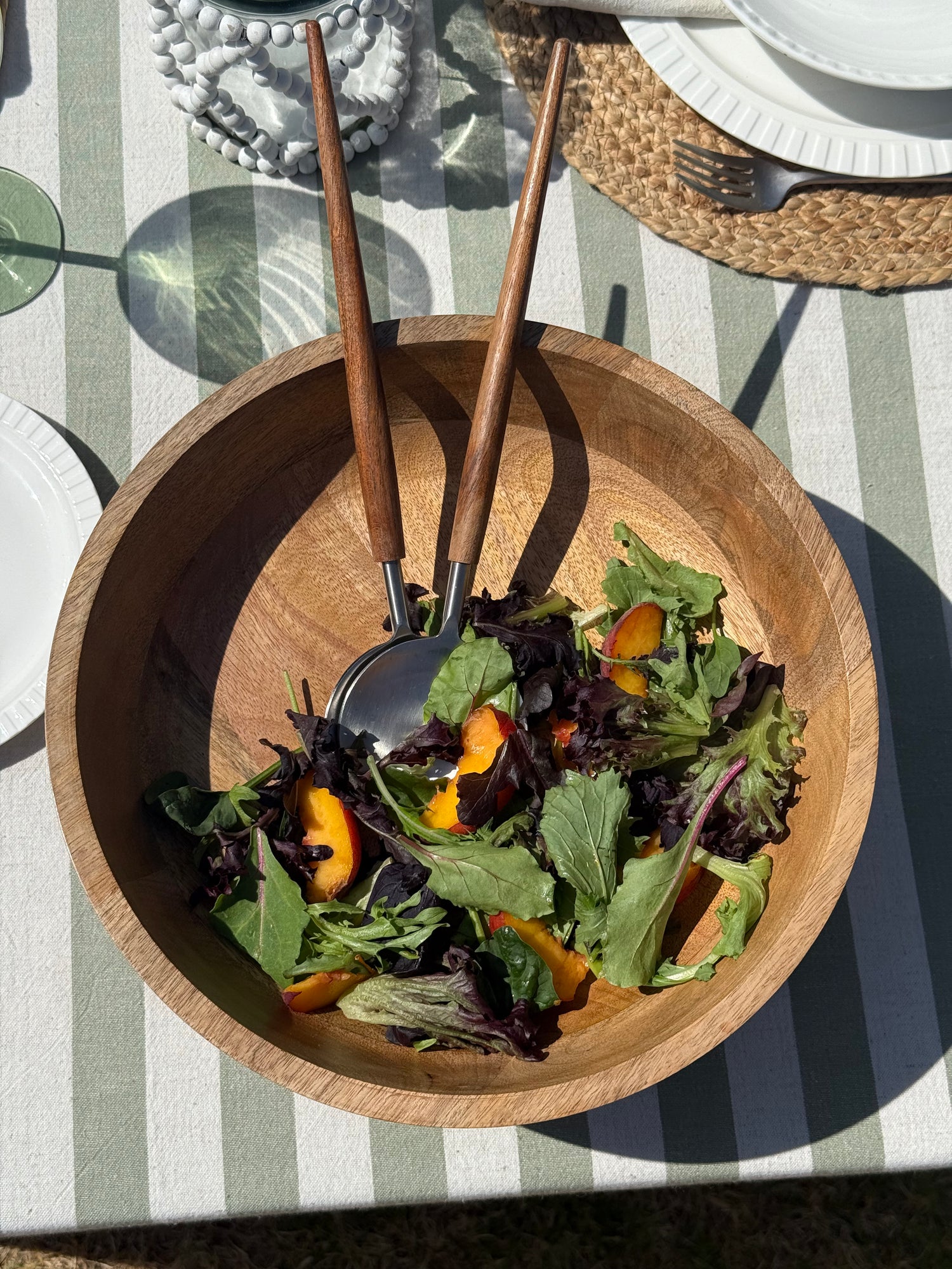 Dune Mango Wood Pedestal Platter